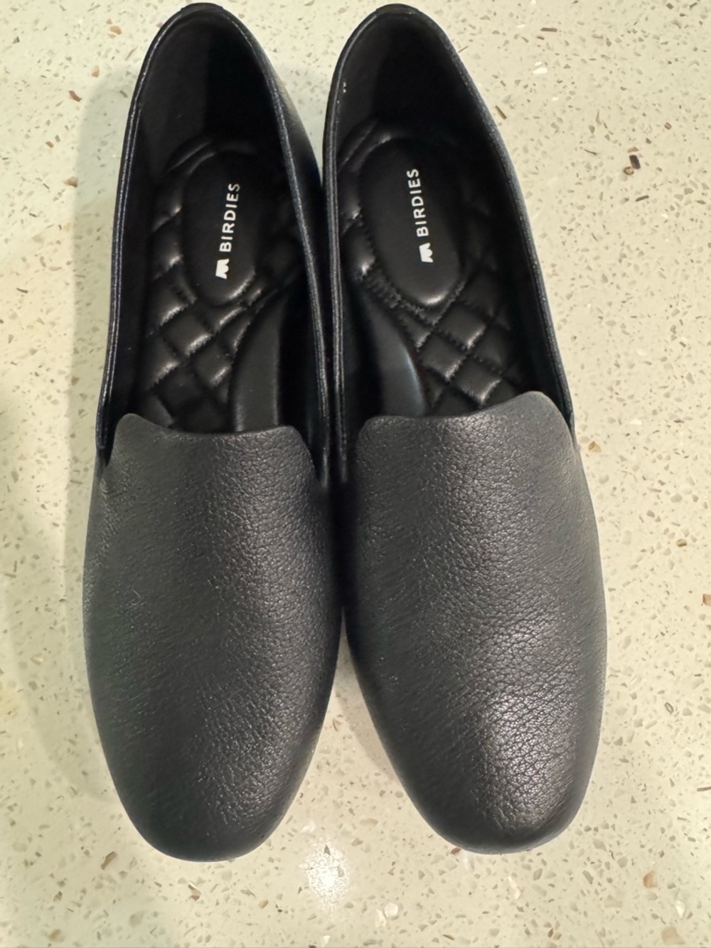 Birdies Black Textured Slip-On Flats - Picture 3 of 5